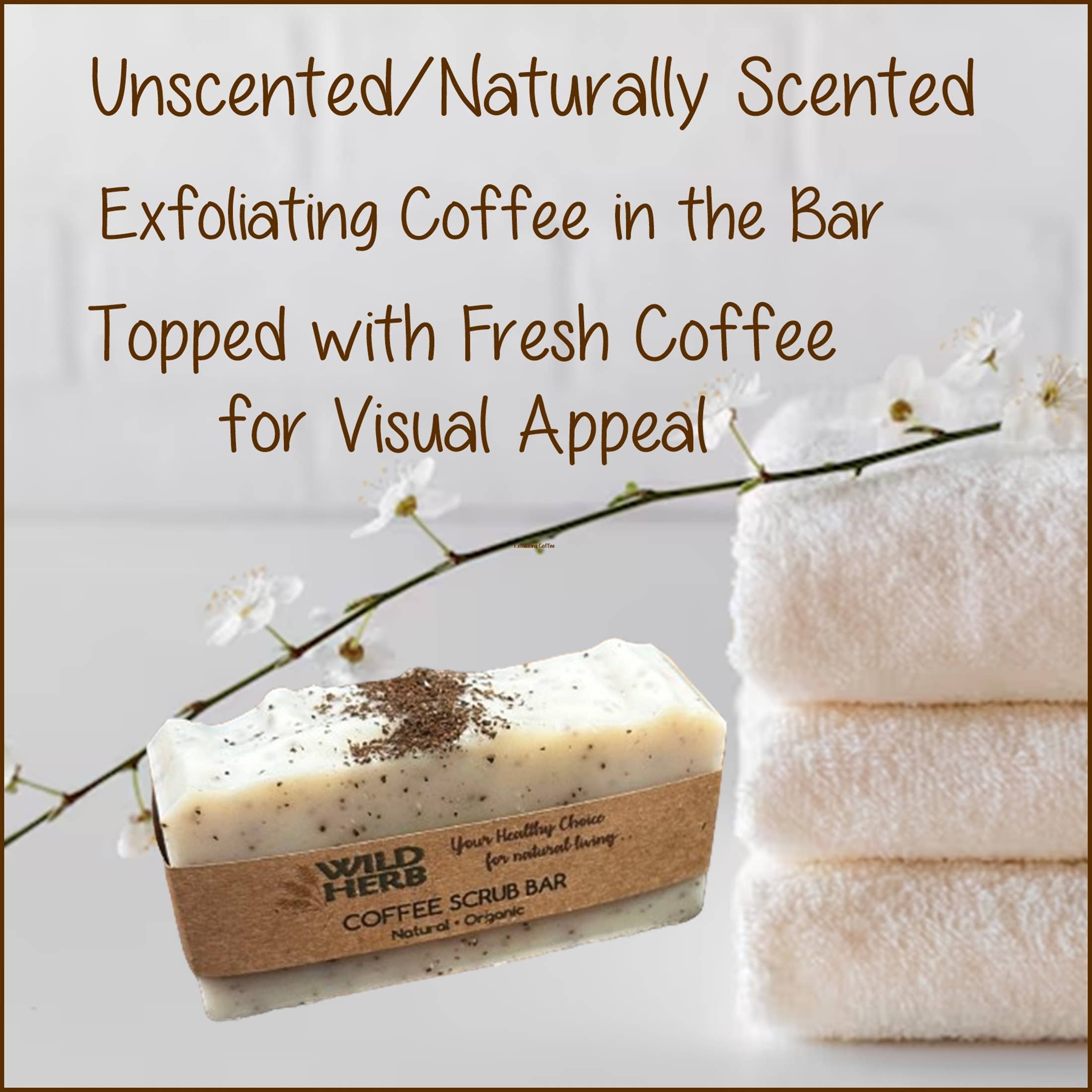 Wild Herb Soap Co - Wholesale Bar Soap - Coffee Scrub Bar | All Natural Soap Bar Nut Free Product1