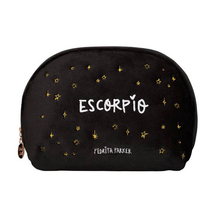 Premium Velvet Cosmetic Bag Scorpio Horoscope for wholesale by Pedrita Parker