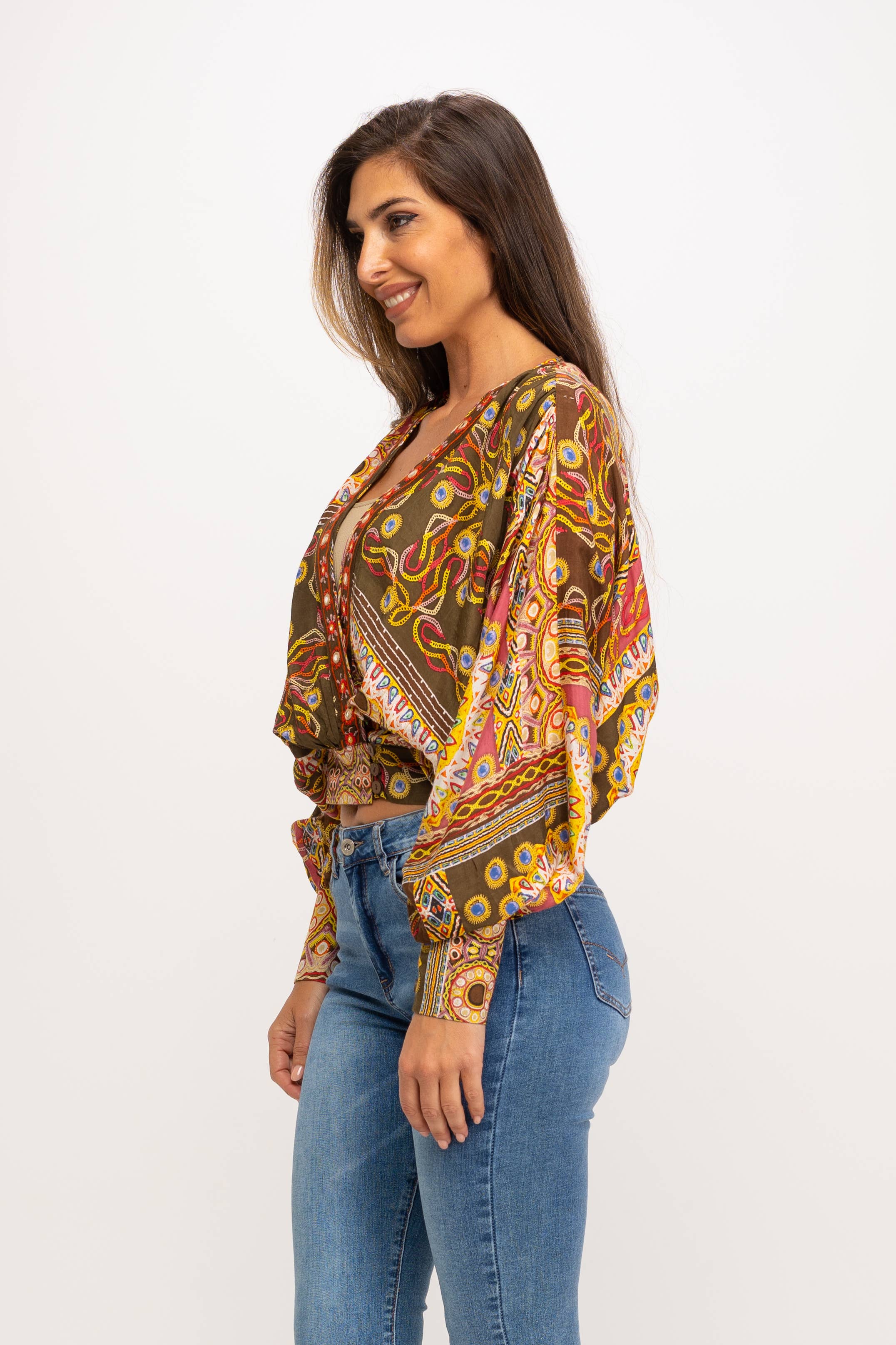 CHOCOLATE Blusa PR1095B de venta al por mayor en Faire1