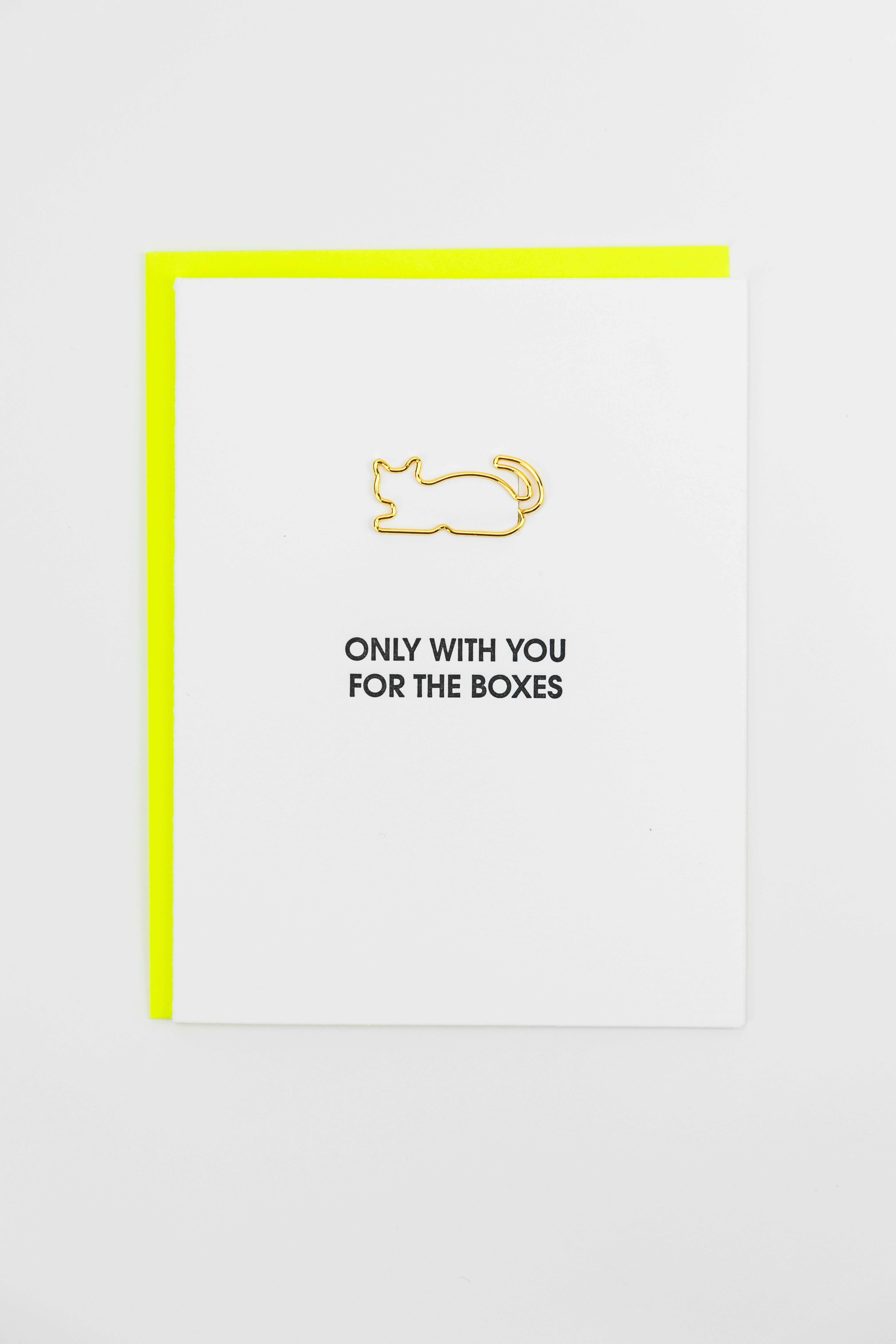 Chez Gagné – wholesale Love card – Only With You For The Boxes - Pet - Cat Paper Clip Card3