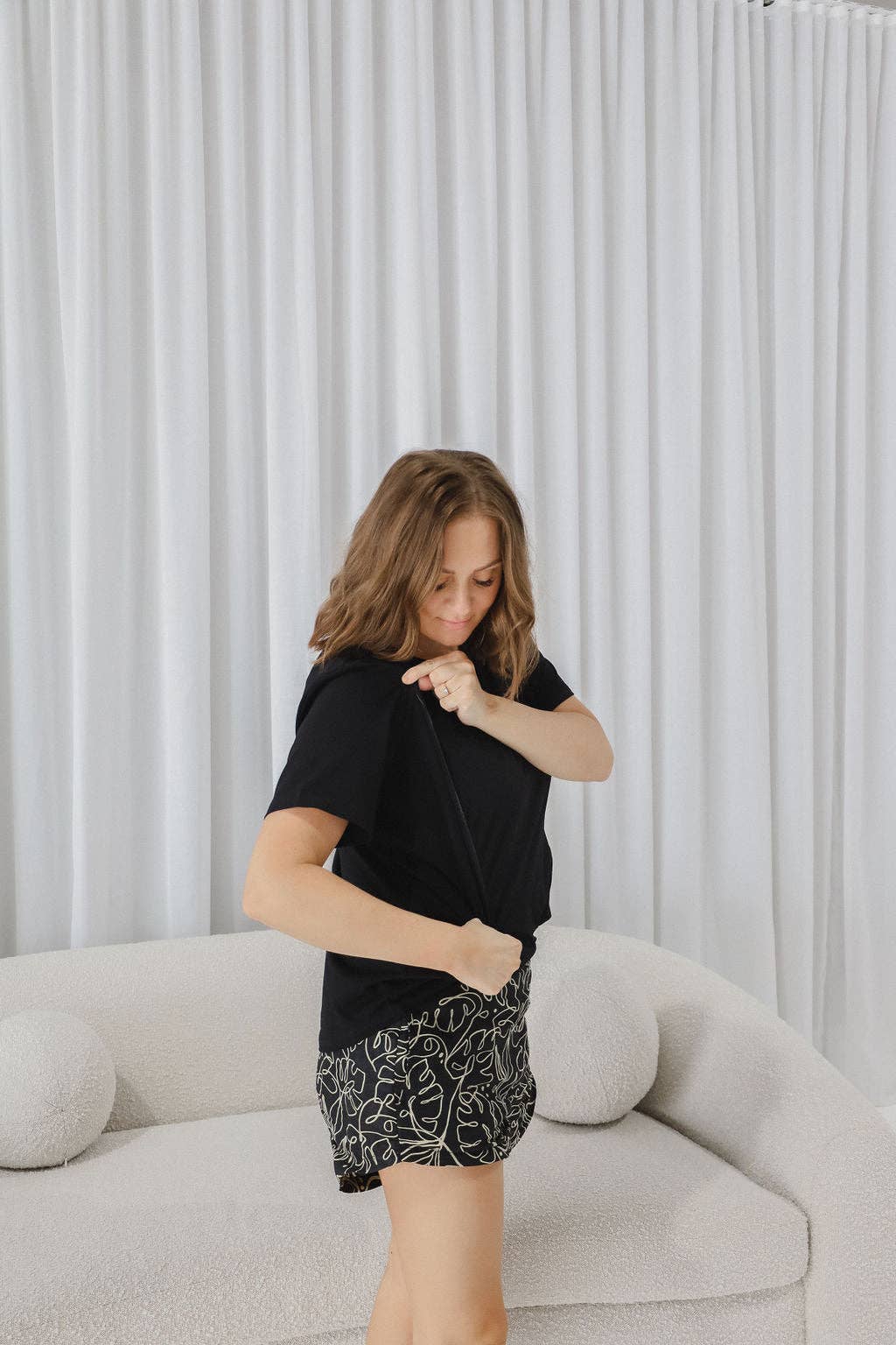 GoldMiilk – Großhandel Stilloberteil – Schwangerschafts- & Stillmode – GM Still-T-Shirt5