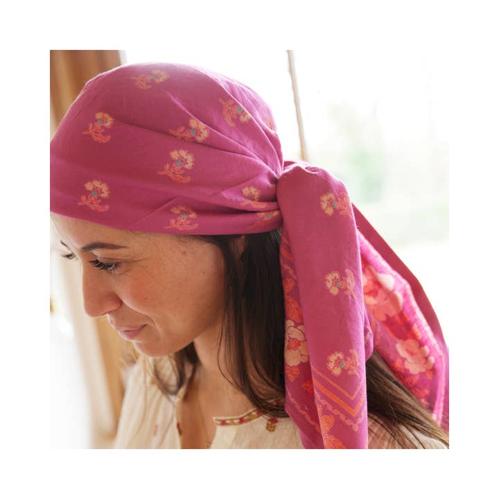 Bonheur du Jour - Wholesale Head Scarf - Women's - Indian Scarf - Nur Camelia3