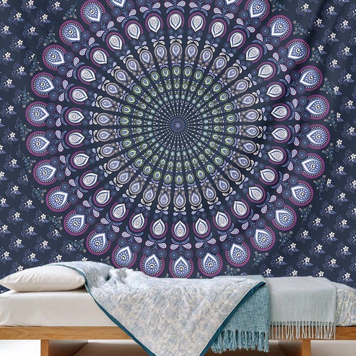 Nirvana Threads - Wholesale Tapestry/Textile - Midnight Mandala Tapestry1