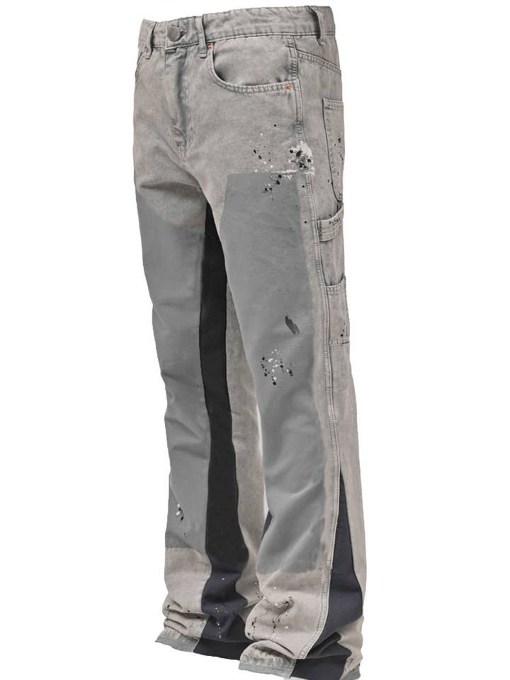 SALINA TRADING INC - Wholesale Jeans - Men's - Men Fashion Loose Flared Cargo Denim Pants4