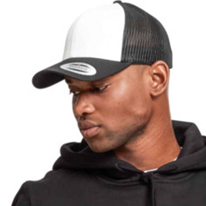 Pierre Francis – wholesale Trucker hat – Men's – Flexfit - Retro Coloured Front Trucker Cap