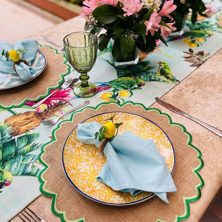 Klatso - Wholesale Placemat - Margarita Colored Rim Placemat