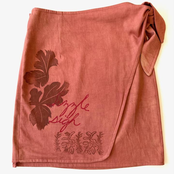 Jupe portefeuille - Herbs pour la vente par Letterpress PLAY