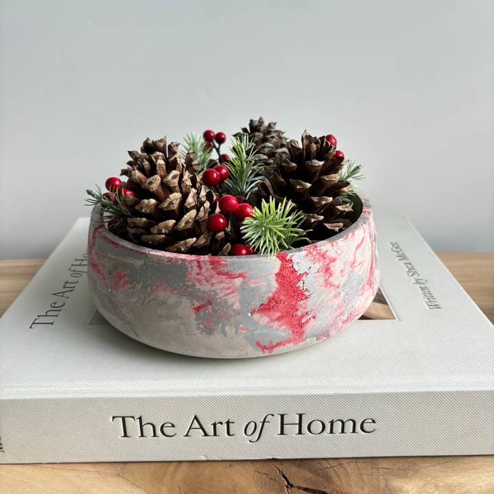 Fancy Concrete - Wholesale Christmas decoration - Daza - Decorative Concrete Bowl | Centerpiece Bowl 5