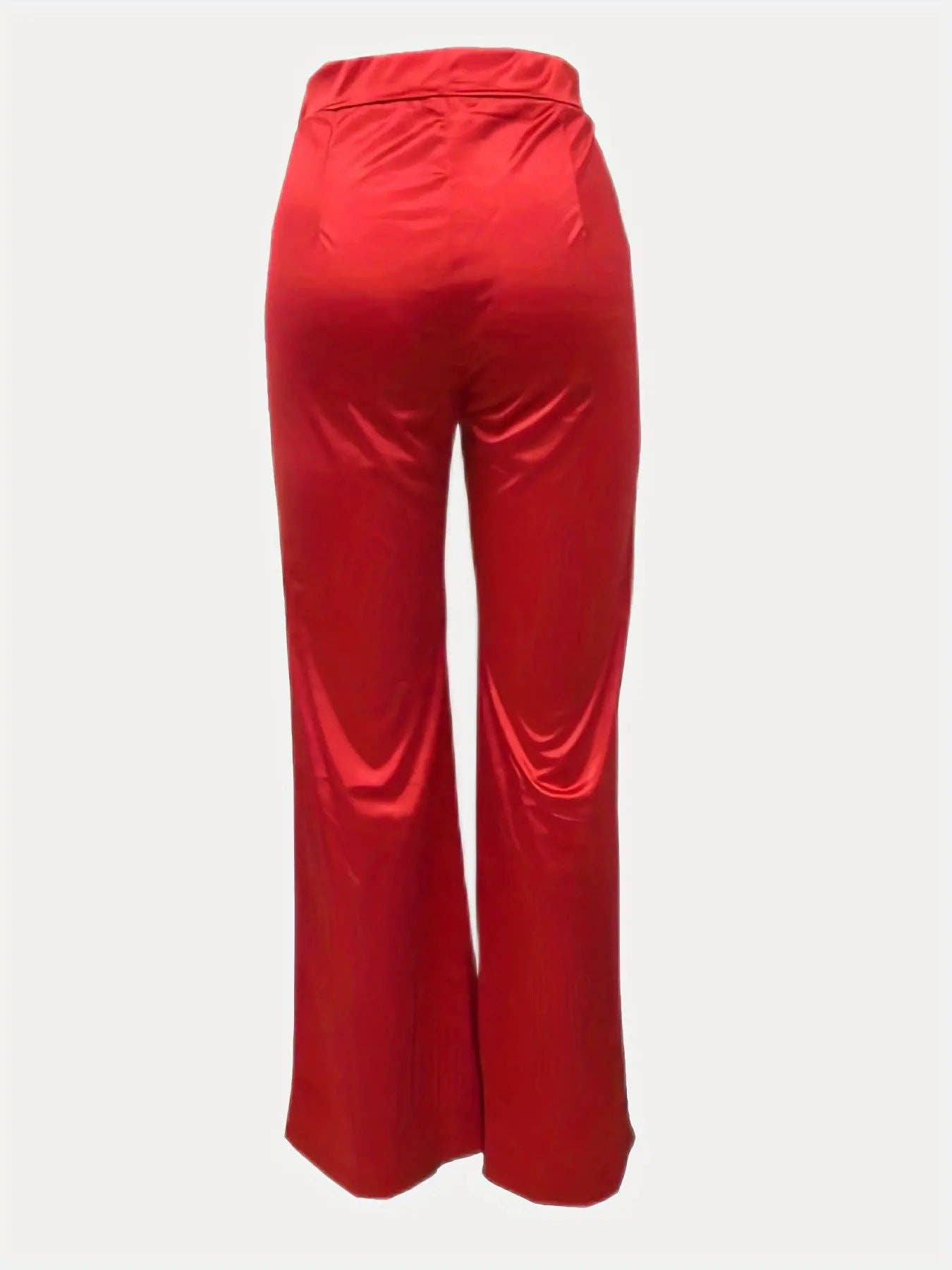 MB Fashion Wholesale - Vente Pantalon – femme - PANTALON ÉVASÉ EN SATIN TAILLE HAUTE MB FASHION 1567LY7