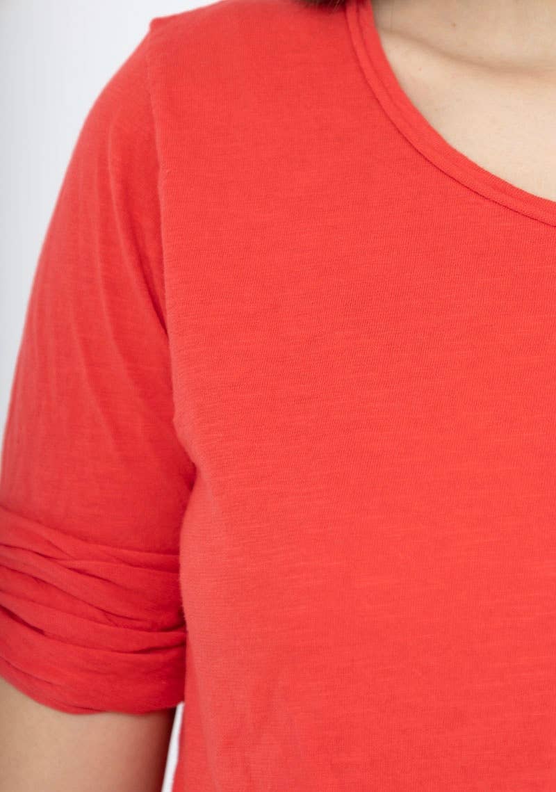 LINEN & COTTON HOUSE - Wholesale T-shirt (Zonder tekening) - Dames - 8008 basic katoenen T-shirt25