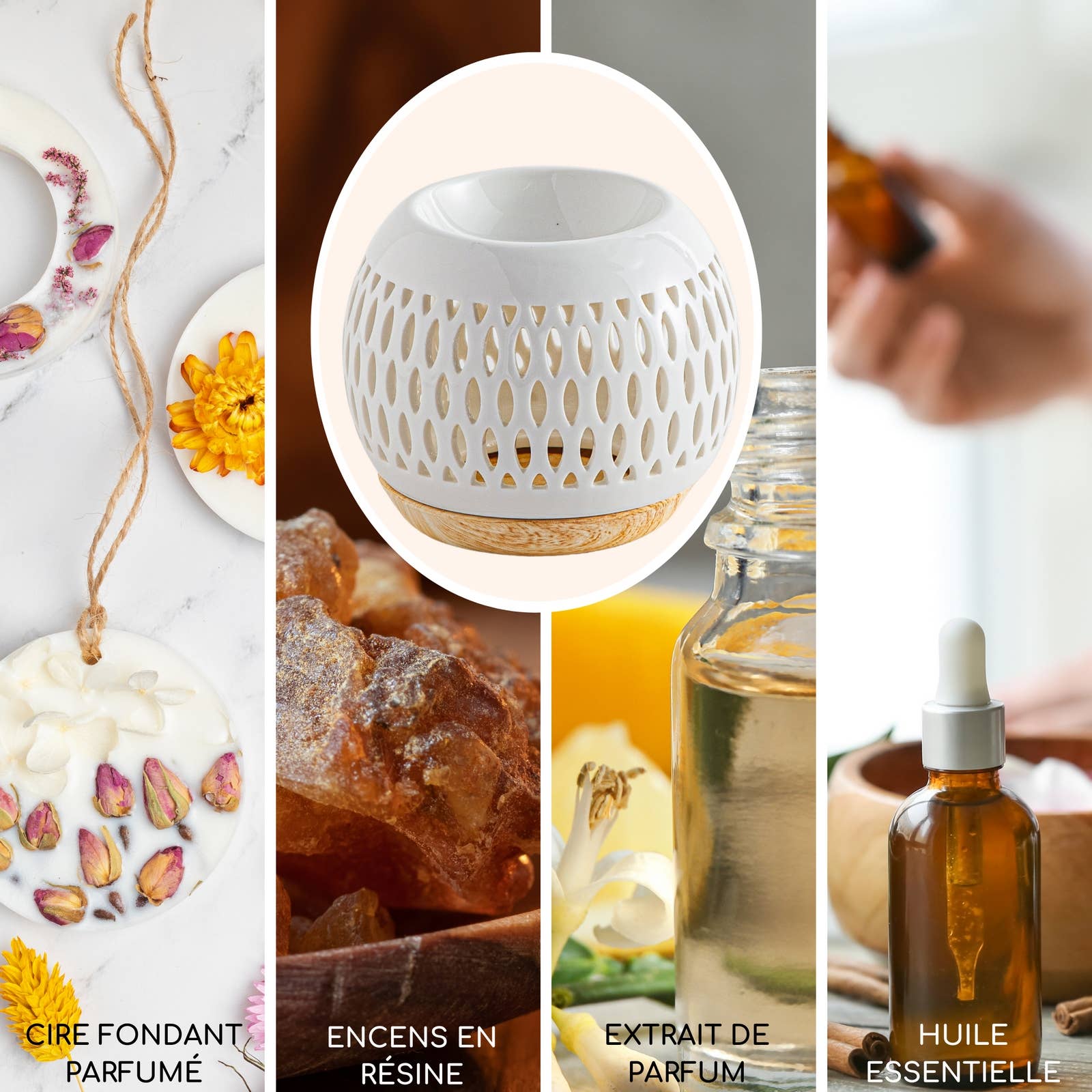 Zen'Arôme - Wholesale Oil Warmer - Scented burner, ceramic lattice scented wax melt2