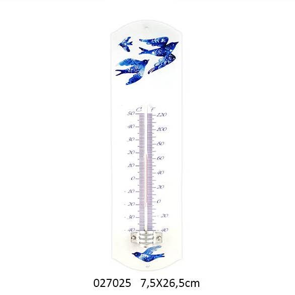 Faye - Wholesale Thermometer - 'Aquarelle' Thermometer 7.5 X 26.5 cm