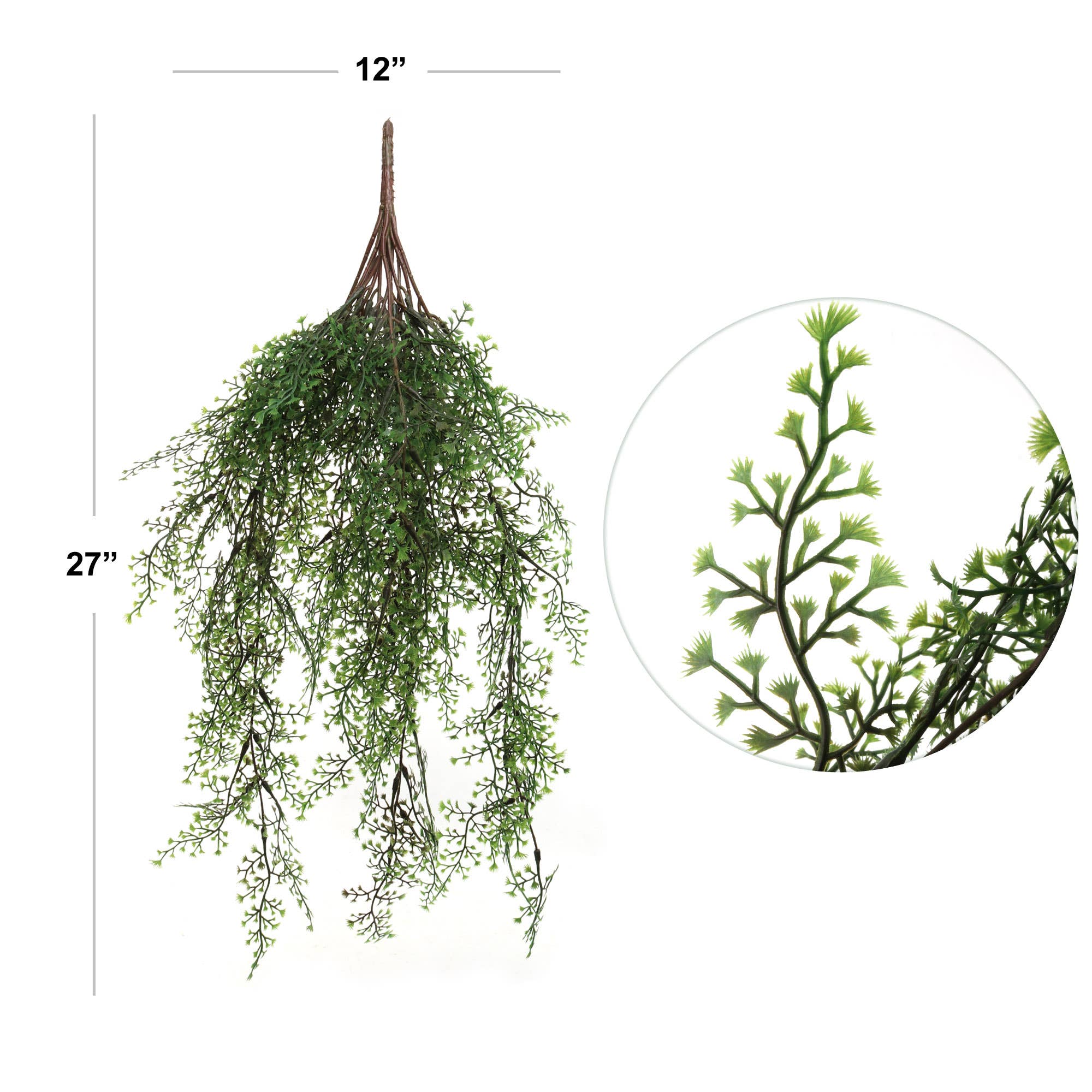 Larksilk - Wholesale Artificial Plant - 24" Maidenhair Vine Hair Hanging Bush Faux1
