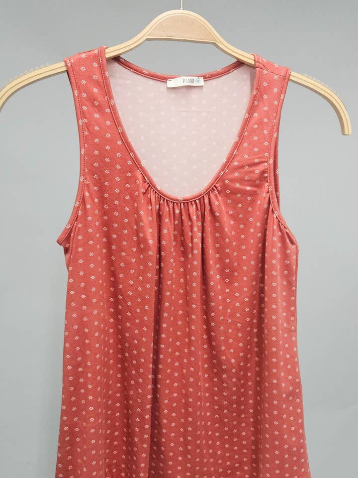 Top de malha com estampado floral 6443 por atacado de P.S Kate