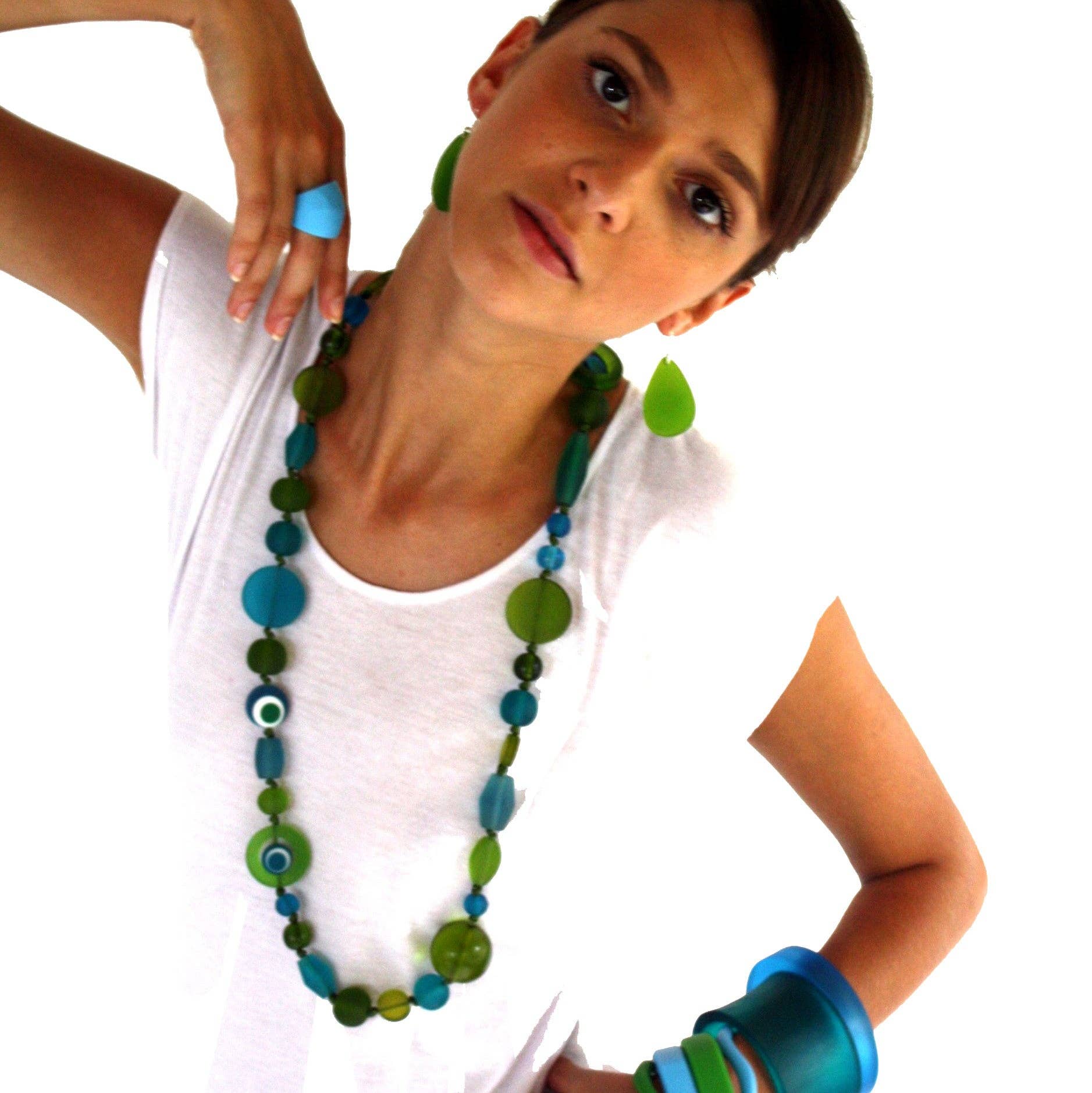 Red Theme Lolly Shoppe Resin Bead Resin Necklace for wholesale on Faire1