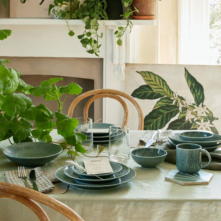 Denby - Wholesale Bowl - Greenhouse Carved Green Pasta Bowl