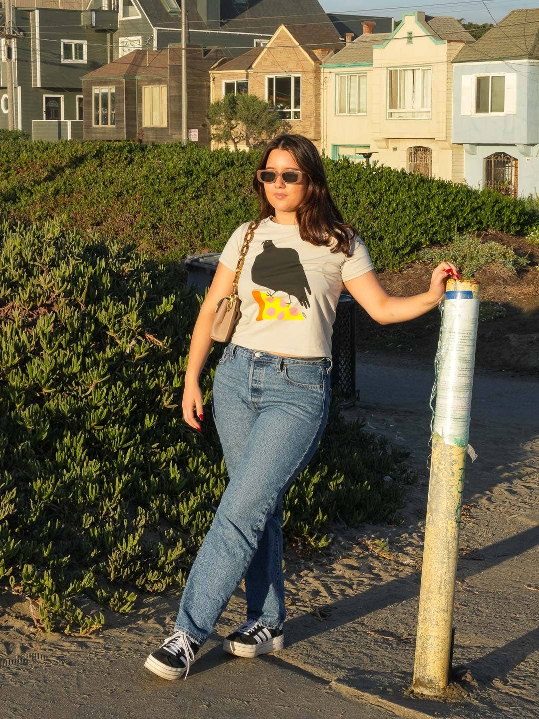 Culk - Wholesale Screen Printed T-Shirt - Women's - Pizza Pigeon Women's Tee2