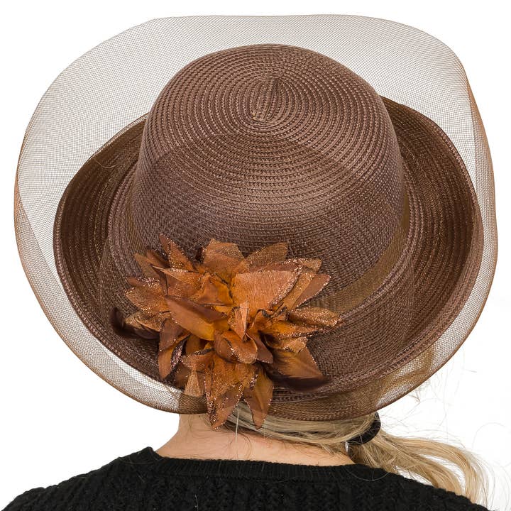 Cap Zone - Wholesale Fascinator Hat - Women's - Organza Fascinator Derby Bucket Sun Hat10