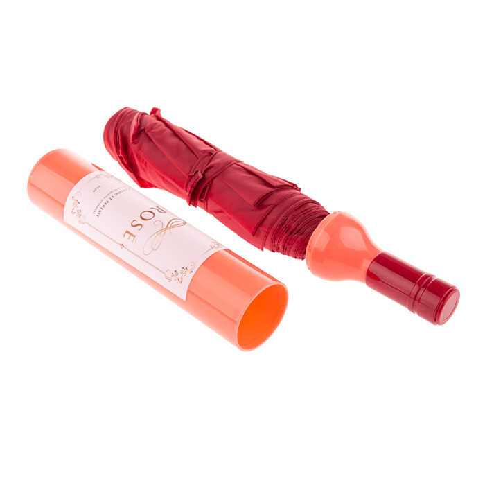 Out of the blue KG - Wholesale Umbrella - Unisex - Pocket Umbrella, Rose Wine bottle,3