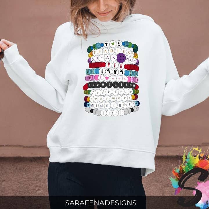SONDO DESIGN LTD - Wholesale T-Shirt (Graphic) - Women's - Taylor Swift Friendship Bracelet Sweatshirt, Swiftie Shirt