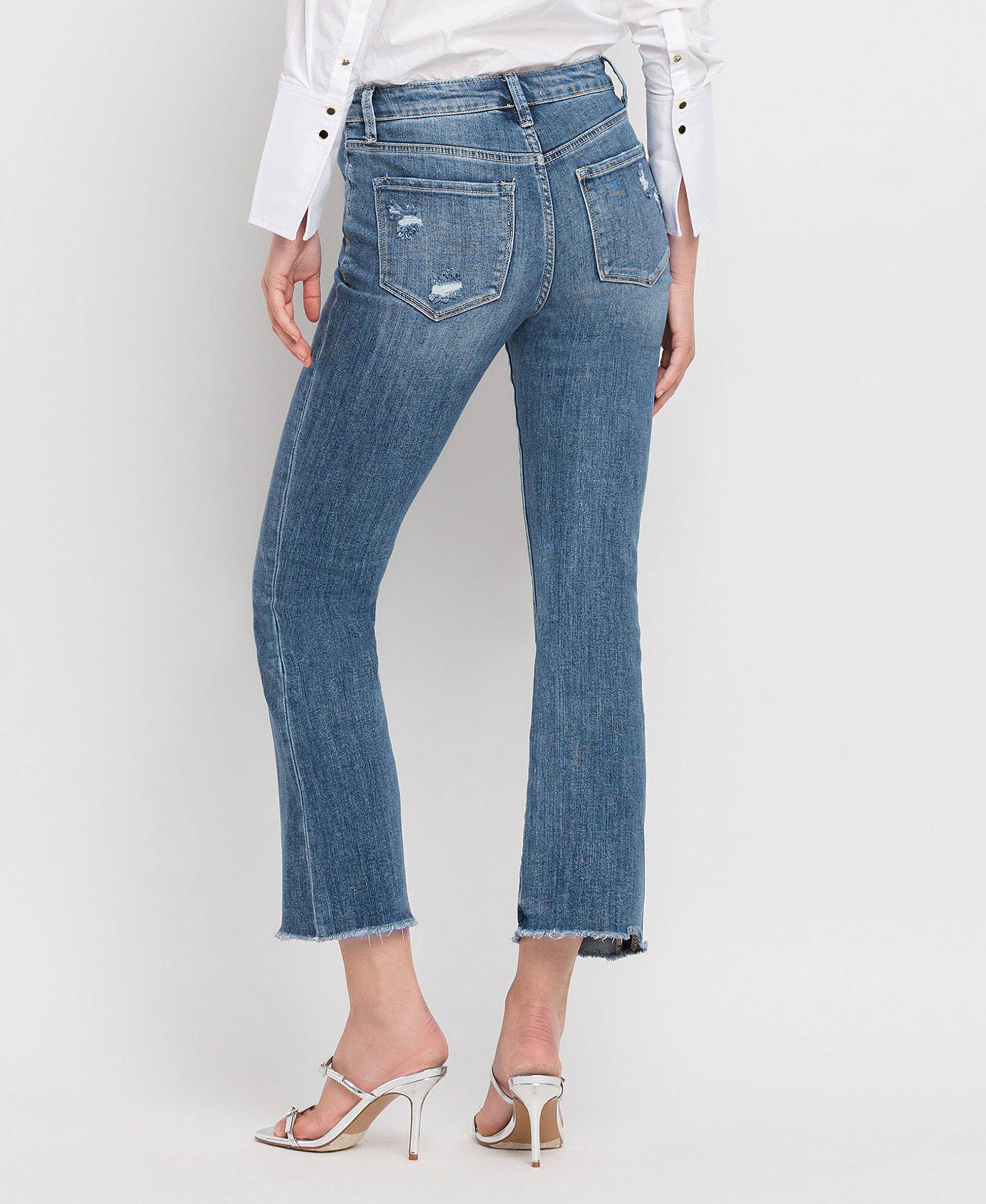 Virtuous HIGH RISE  KICK FLARE JEANS LV1054 for wholesale on Faire1
