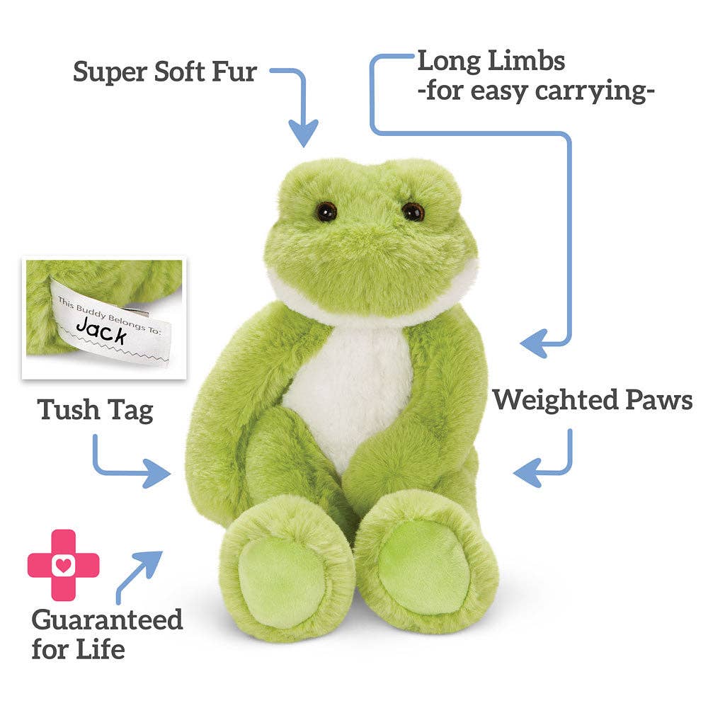 Vermont Teddy Bear - Wholesale Stuffed/Plush Toy - Kids & Baby - 15 In. Buddy Frog3