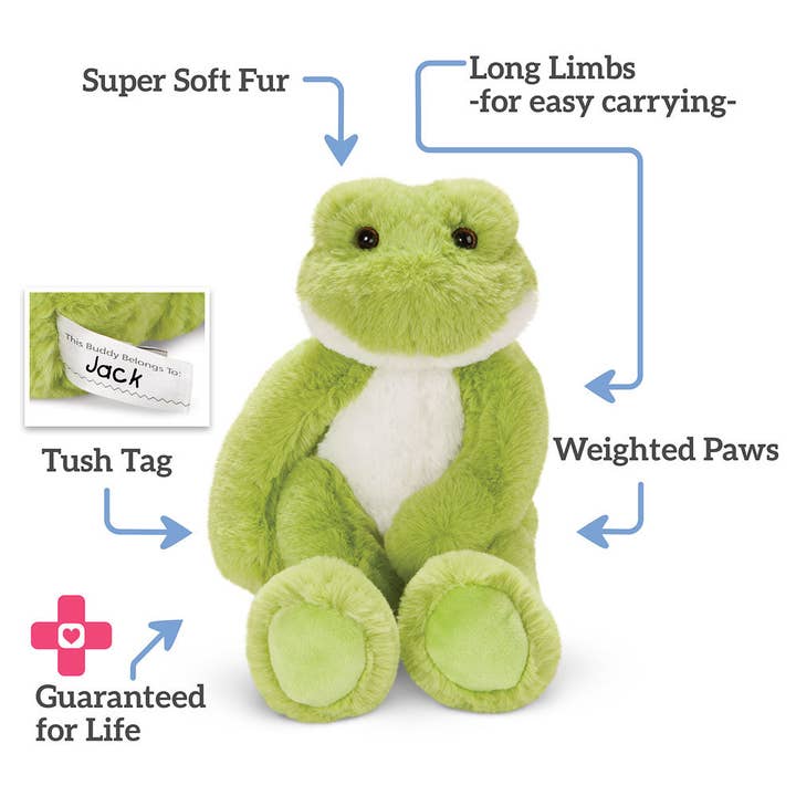 Vermont Teddy Bear - Wholesale Stuffed/Plush Toy - Kids & Baby - 15 In. Buddy Frog3