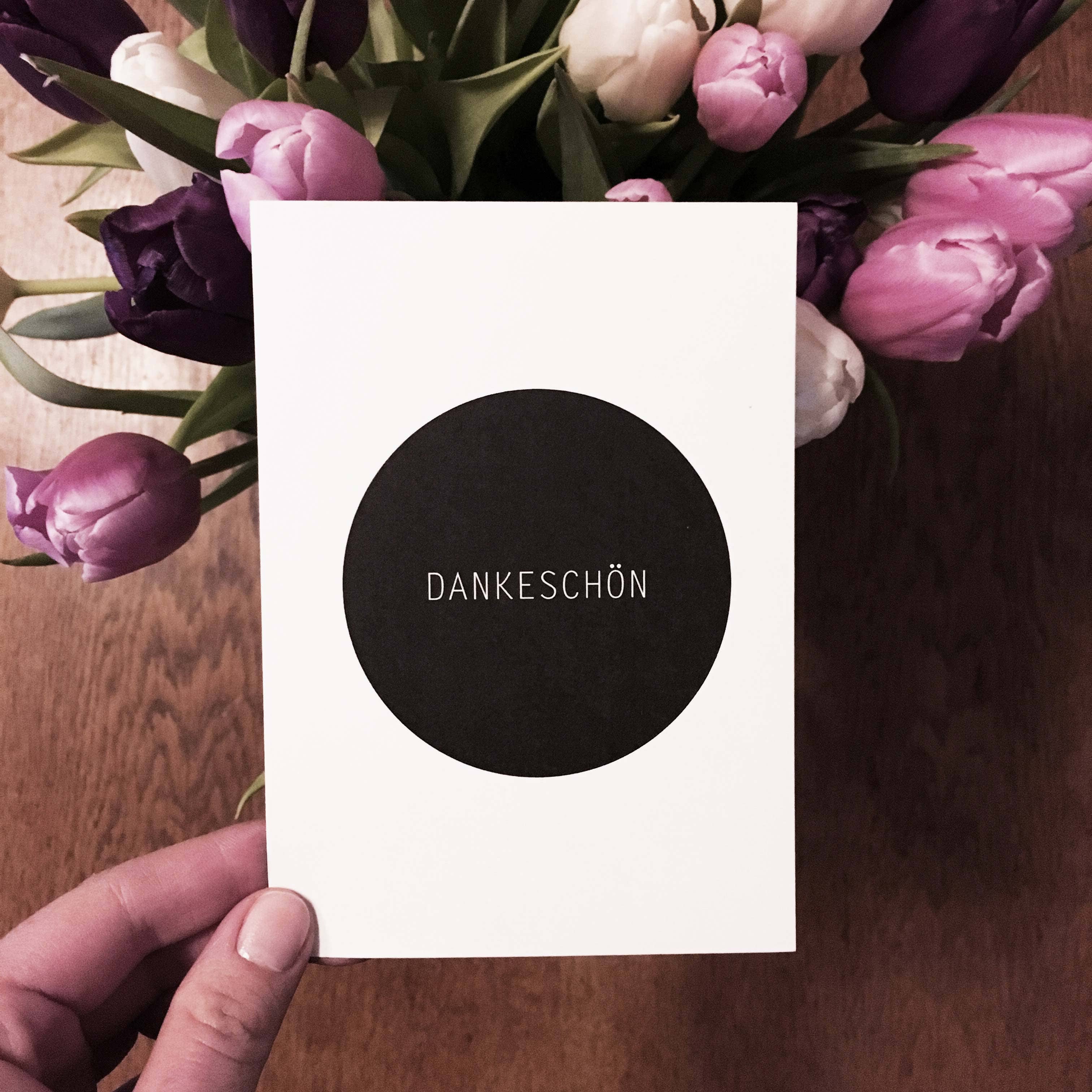 Love is the new black - Wholesale Postcard - thankyou1