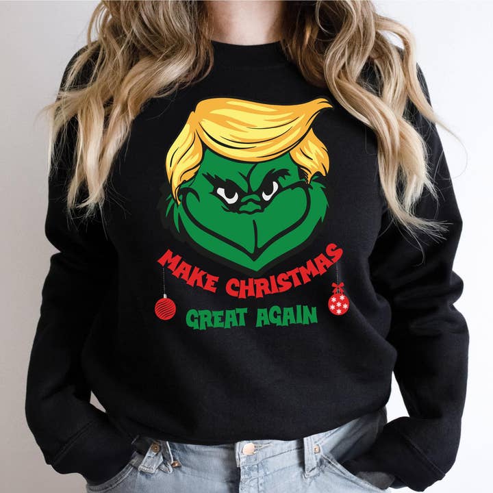 CVH DREAMY LTD - Wholesale Shirt - Unisex - Trump Make Christmas Great Again Sweater, Xmas Trump Shirt