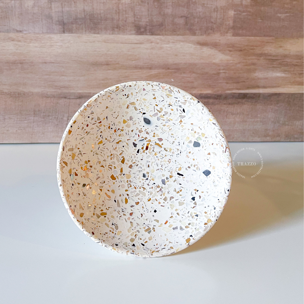 Trazzo - Wholesale Decorative Plate/Dish/Bowl - Pearl Terrazzo Pedestal Bowl6
