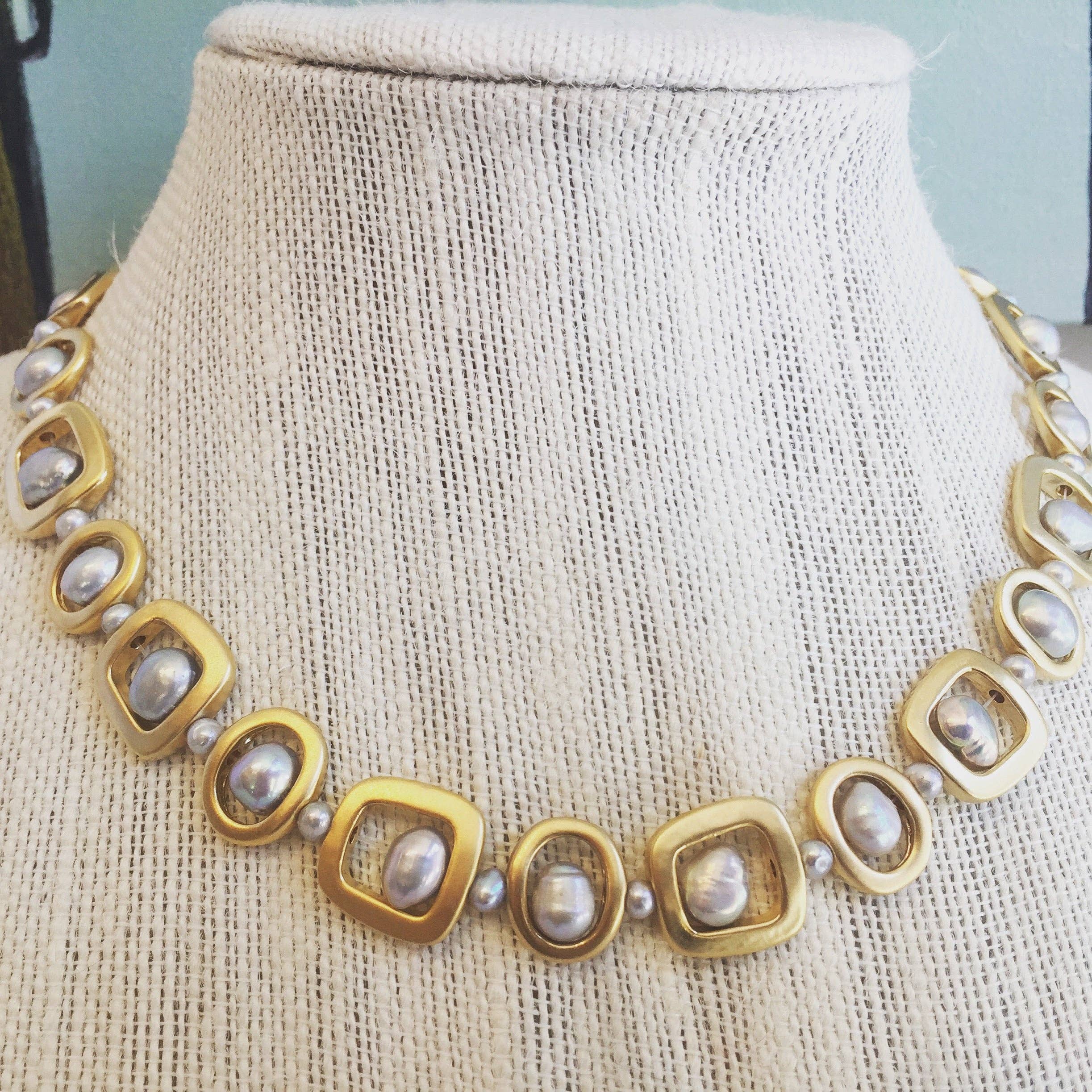 Studio G - Wholesale Beaded/Pearl Necklace - #57 Modern Necklace5