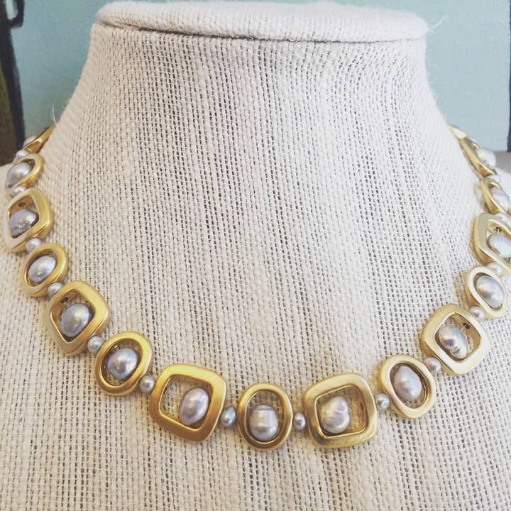 Studio G - Wholesale Beaded/Pearl Necklace - #57 Modern Necklace5