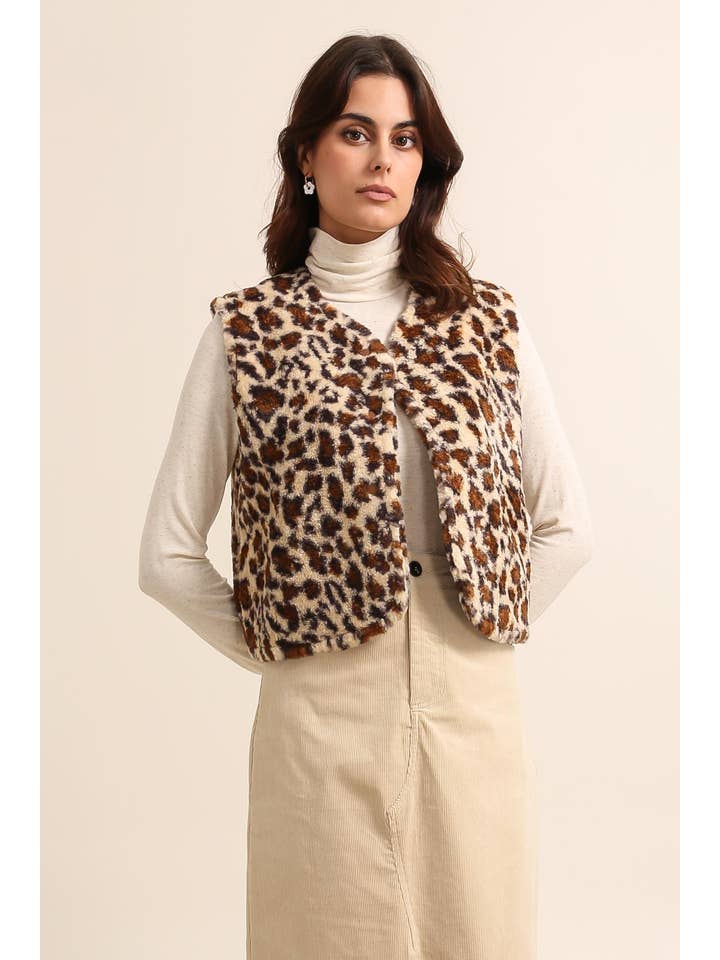 Daphnea – wholesale Väst - Dam – 5511 LEOPARDJACKA