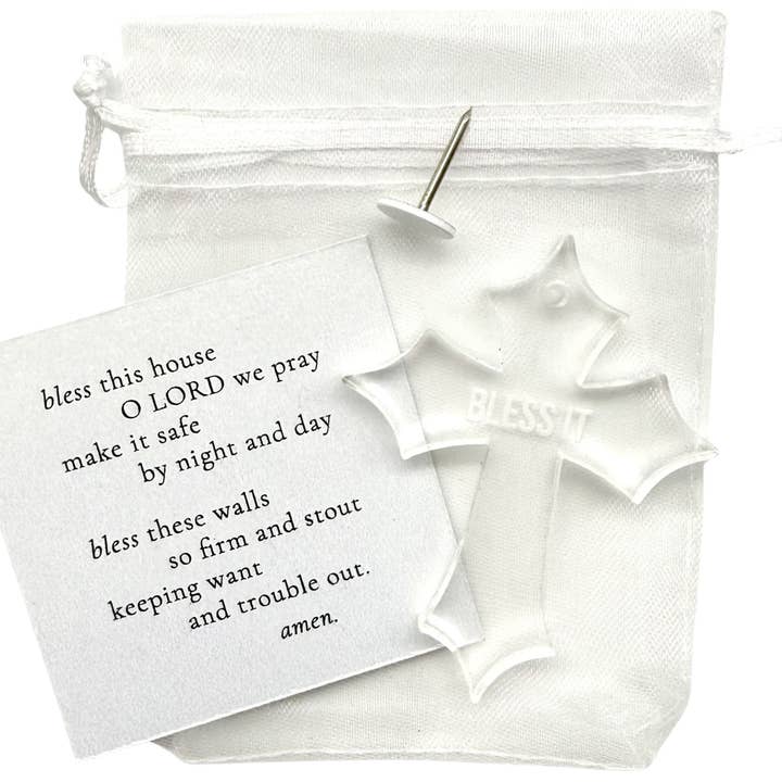 "Bless It" Acrylic Cross Set for wholesale by Sarahndipity Shop