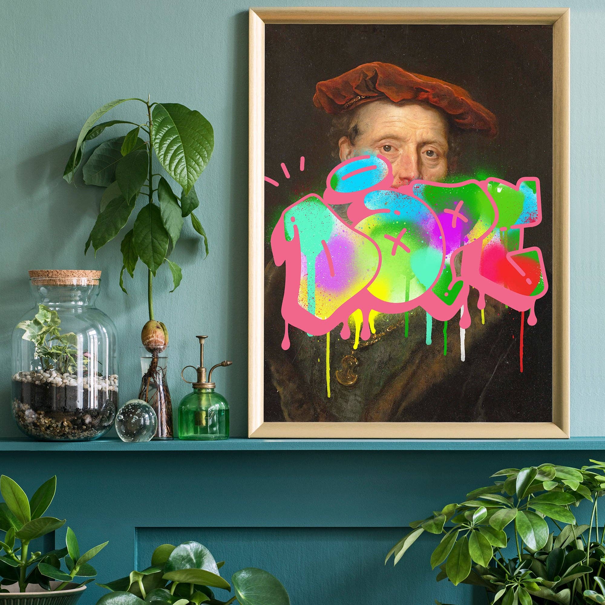 Ink & Drop – wholesale Art print – Dope Graffiti Tag Portrait Print1