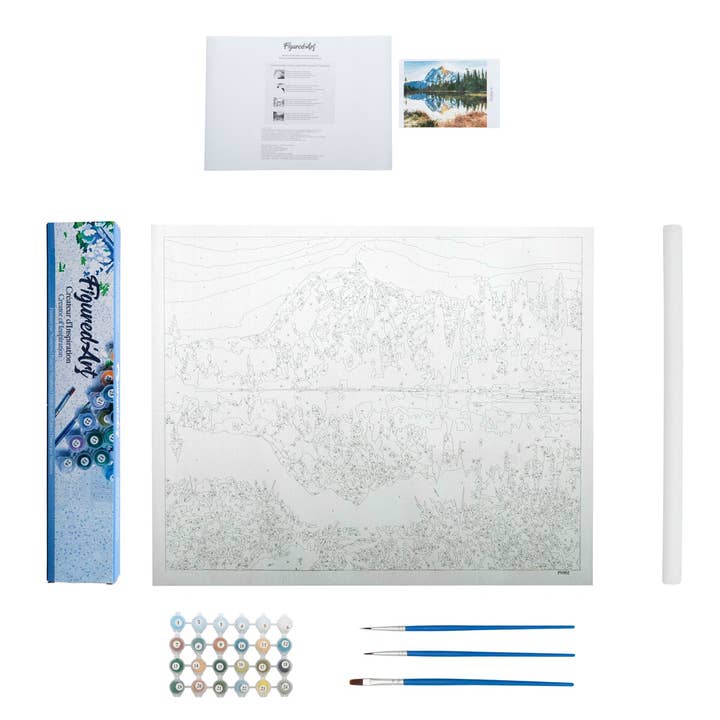 Camelot – wholesale DIY-pysselkit – Figured'Art Paint av nummer rullade Kit -Sjön efter mörkret