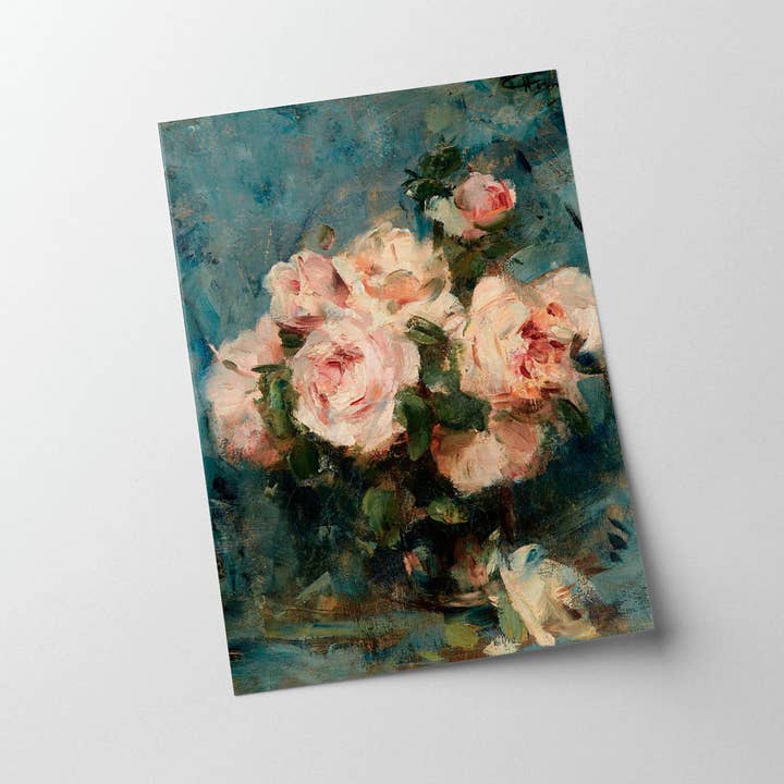 Knot & Soul - Wholesale Art Print - Moody Vintage Flower Print | Dark Floral Still Life Oil Painting | Antique Art3