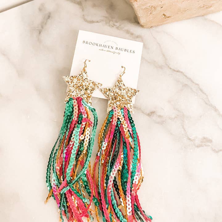 Shooting Star Statement Earrings - Brookhaven Baubles and other Purchase Wholesale kavahaven. Free Returns & Net 60 Terms on Faire trending on Faire.