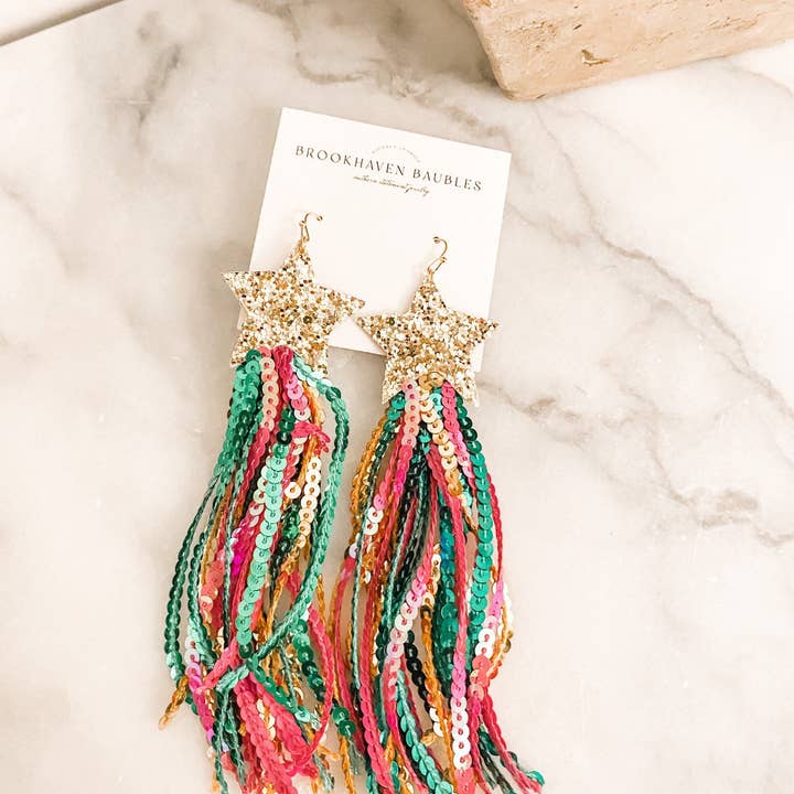 Brookhaven Baubles - Wholesale Dangle Earrings - Shooting Star Statement Earrings - Brookhaven Baubles