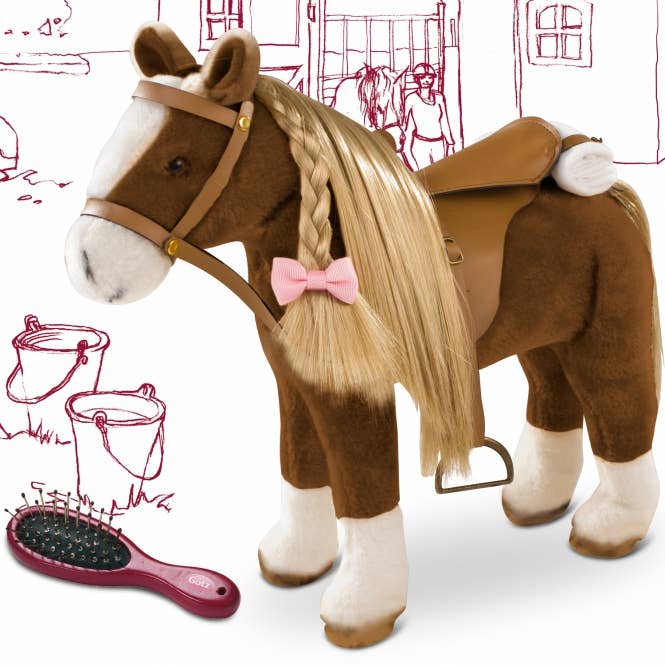 Gotz - Wholesale Doll Accessory Kit - Kids - Gotz Big Plush Combing Horse with Saddle and Bridle dolls2