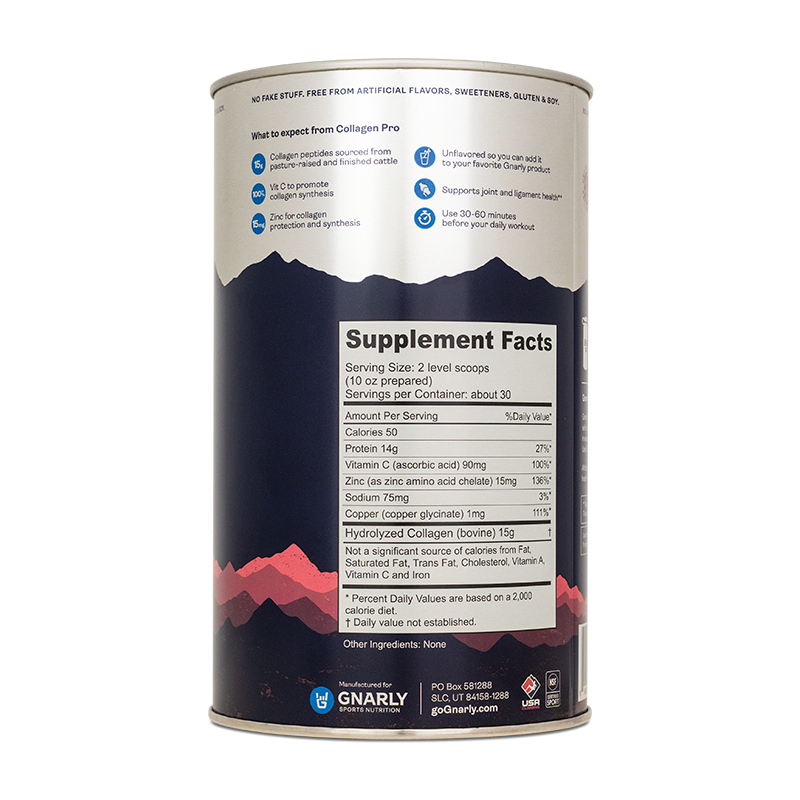 Gnarly Nutrition - Wholesale Protein/Superfood Powder - Gnarly Collagen Pro - Unflavored1