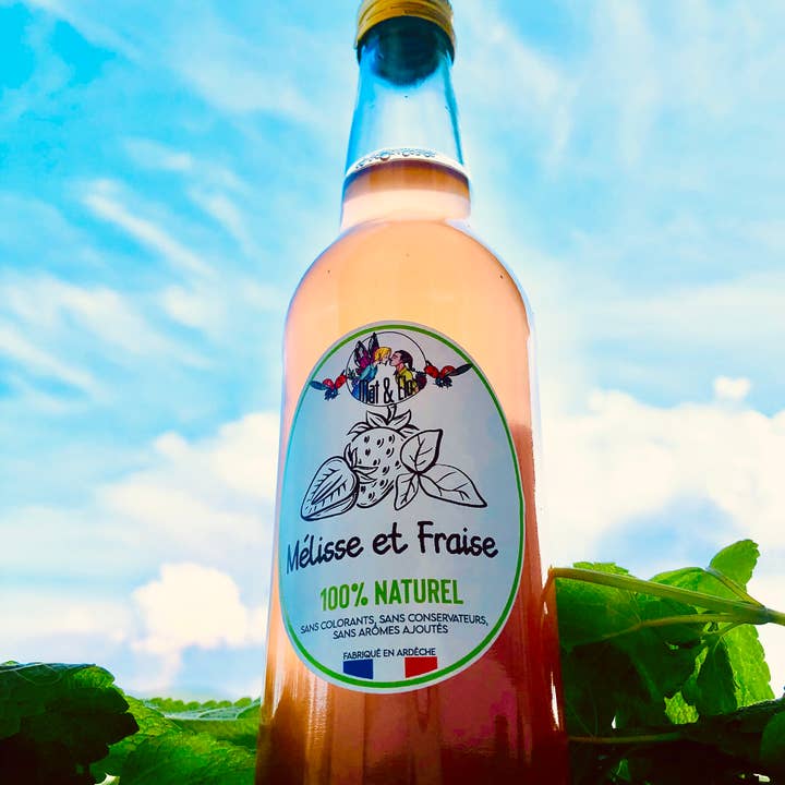 Mat & elo - Wholesale Non-Alcoholic Aperitif/Mocktail - 33cl - Melissa and Strawberry Drink2