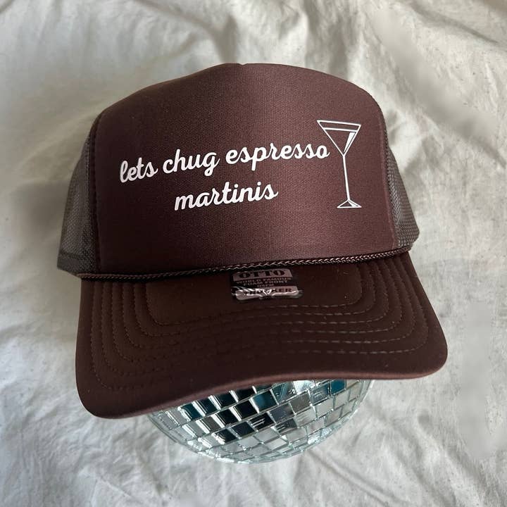 Tipsy Rodeo - Wholesale Trucker Hat - Women's - Espresso Martini Trucker Hat For Bachelorette & Weekend
