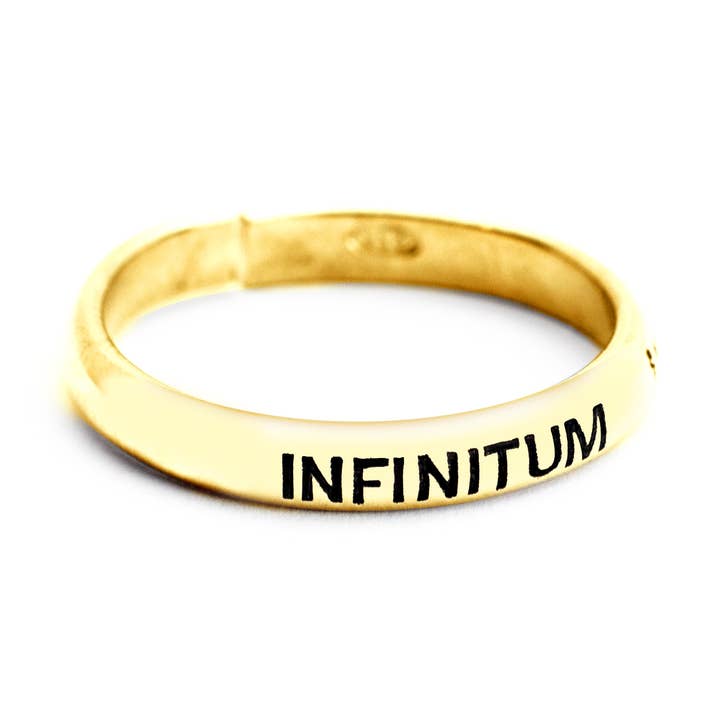 Anel Mensagem Infinitum por atacado de Woo's pure feelings