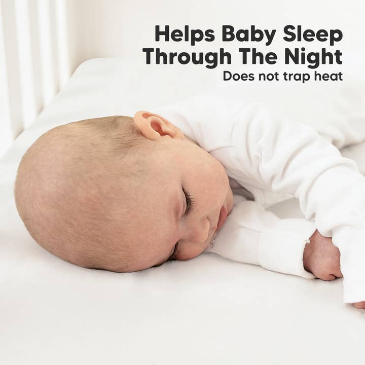 Soft White 2-pack Organic Cotton Fitted Crib Sheet for wholesale on Faire
