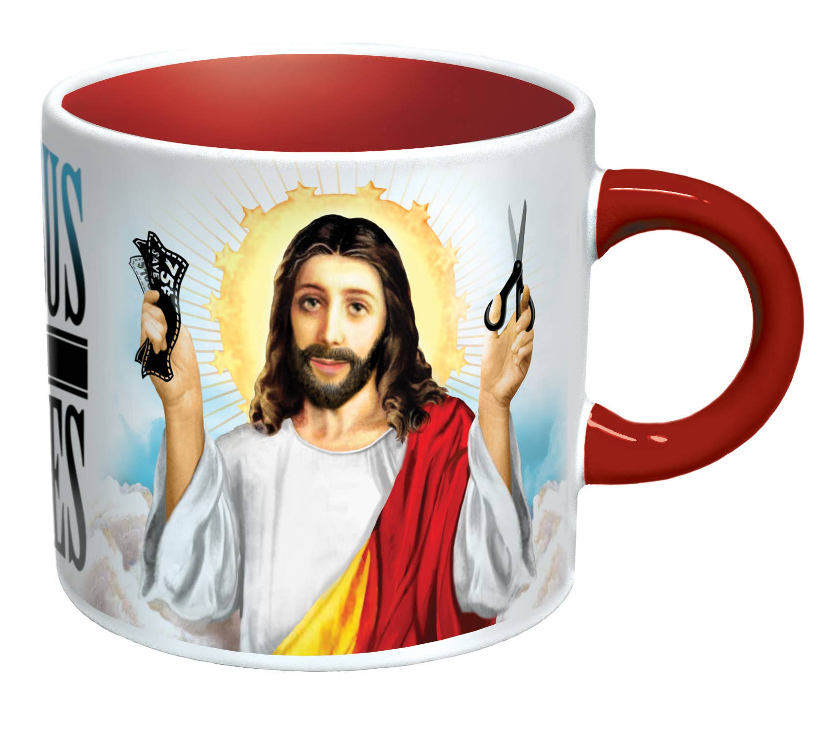 Unemployed Philosophers Guild - Wholesale Coffee Mug - Jesus Shaves Heat-Changing Coffee Mug2