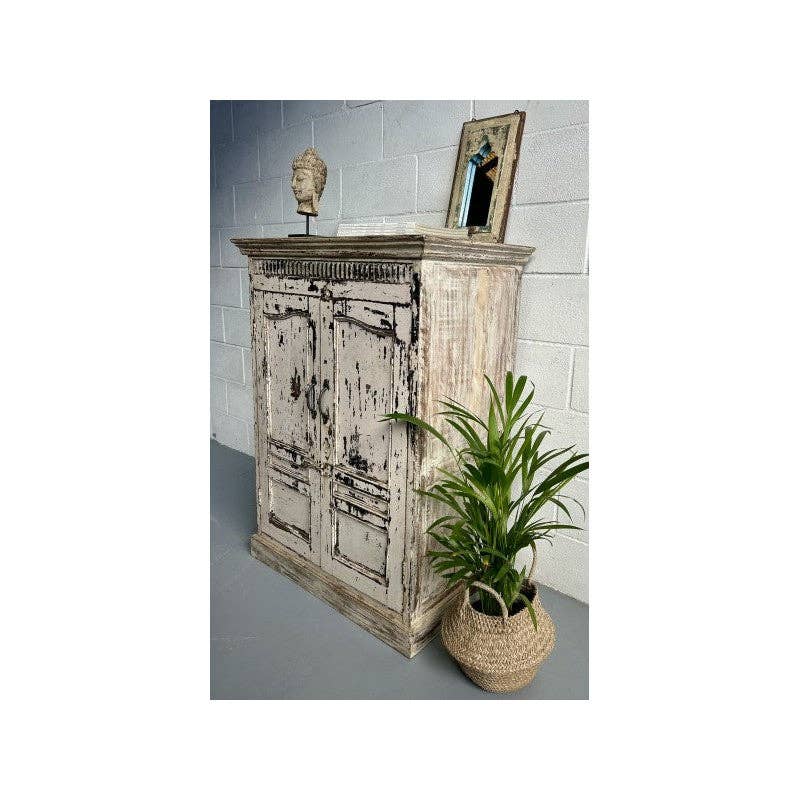 Paloma Black (Casa Natura Design, S.L.) - Wholesale Cabinet - Beautiful Vintage Wood Cabinet With 2 Doors5