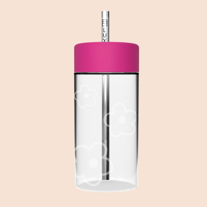 Luxey Cup - Wholesale Drinking glass/cup - LIMITED EDITION FLOWER STUDIO TUMBLER - Reusable Glass Iced Drinks Cup12