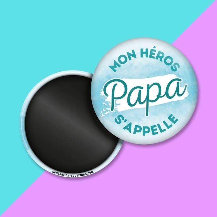 Magneten - Mijn held heet papa voor wholesale door Génération Souvenirs