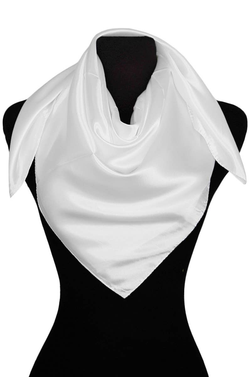 Cap Zone - Vente Écharpe – femme - Foulard carré brillant en satin polyester effet soie43